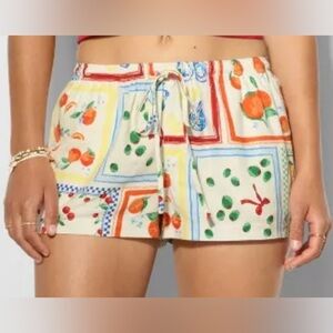 Wild Fable Fruit Print Drawstring Shorts — Size Small — Like New